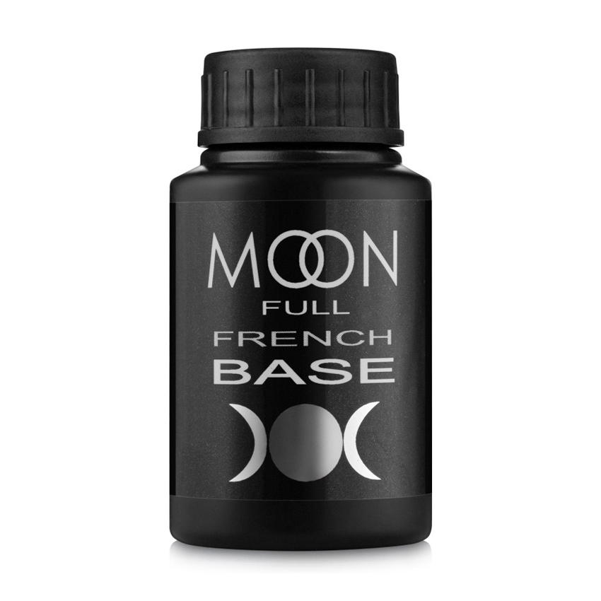 База-френч Moon Full French Base UV/LED, 12 бежево-сірий, 30 мл